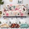 Romantic Flower Print Sofa Cover For Living Room Elastic Rose Floral Armchair Sectional Couch Covers Protector Home Decoration