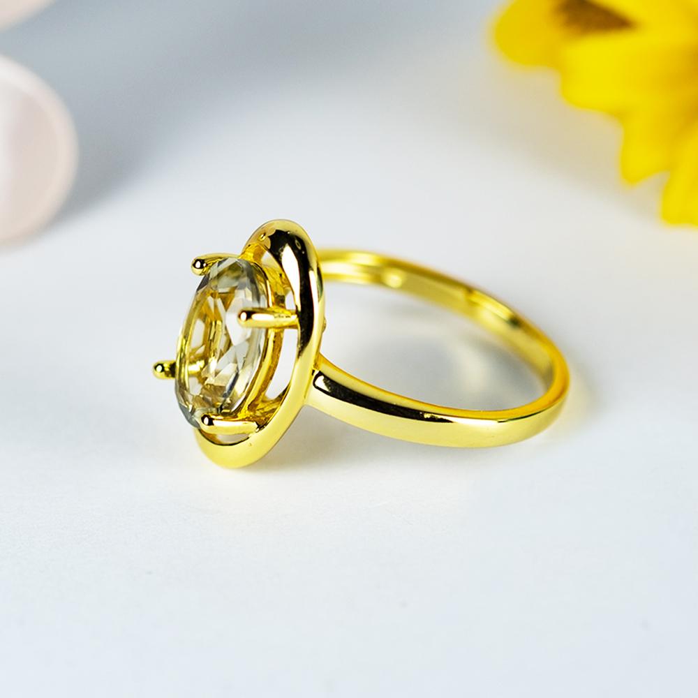 НОВЫЙ!!! Ювелирные наборы из стерлингового серебра 925 пробы с натуральным зеленым аметистом, серьги с застежкой, кольцо, драгоценный камень для женщины, жены, лучший подарок 2022