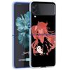 Аниме Genshin Impact Чехол для Samsung Galaxy Z Flip 4 5G Прозрачный жесткий чехол для мобильного телефона ZFlip Clear PC Luxury Shell Coque
