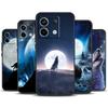 Чехол "Лунный Воющий Волк" Для Xiaomi Redmi Note 13 11 9 10 12 Pro Plus 9S 10S 11S 12S Redmi 13C 9C 10C 12C Обложка