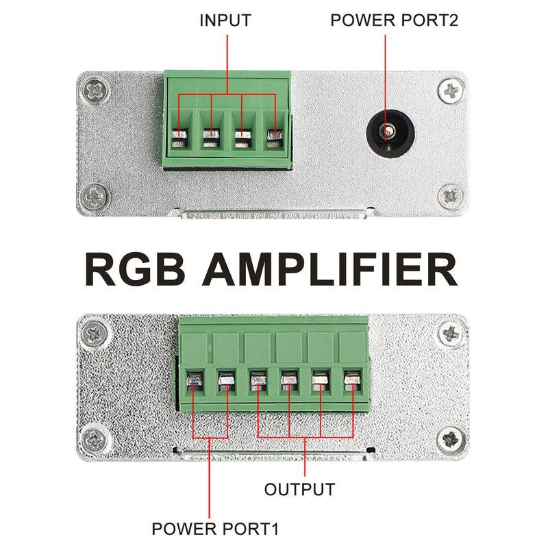DC 12V 24V RGB усилитель 24A LED диммер RGB контроллер 144W 288W для Extend Signal LED 5050 3528 RGB светодиодная лента