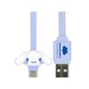 Gourmandies Sanrio Characters USB Compatible Mascot Type-C Cable, Cinnamoroll, SANG-486CN