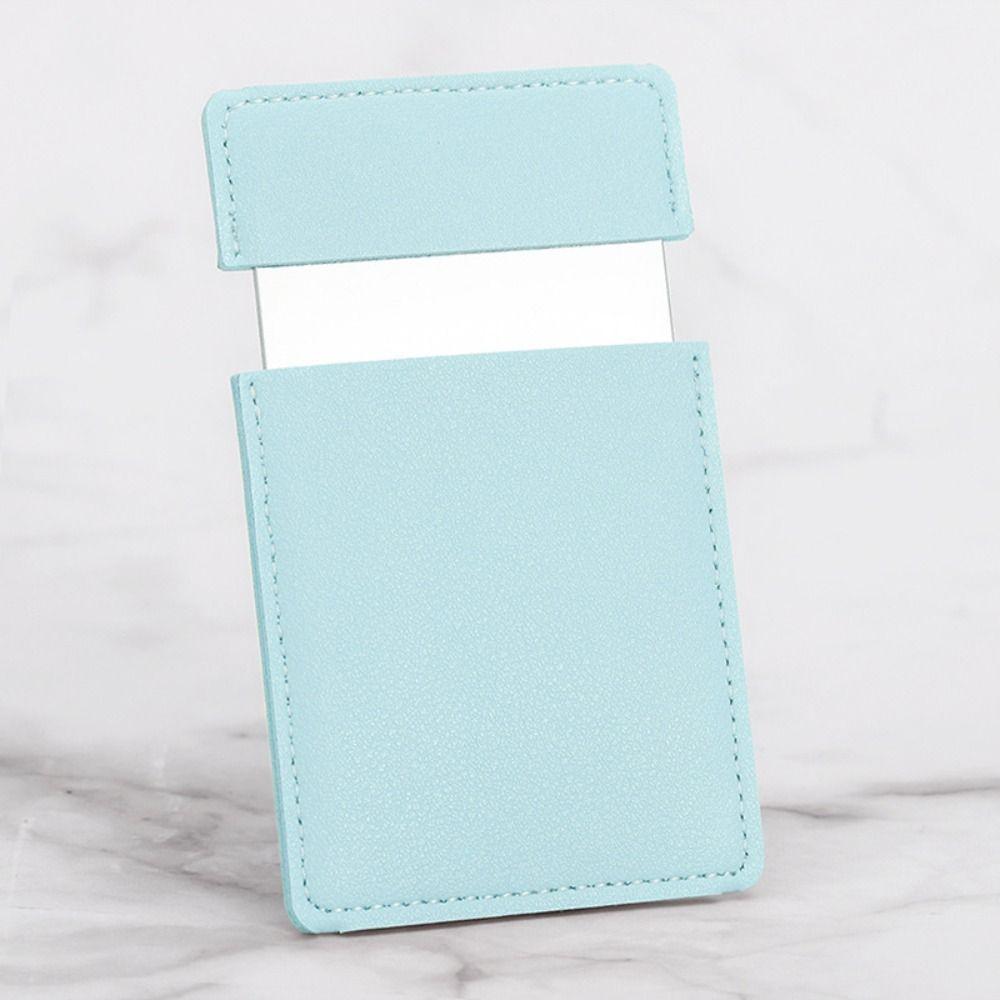 Карманное зеркало из искусственной кожи, косметические инструменты, маленькое зеркало, высококачественное зеркало для макияжа