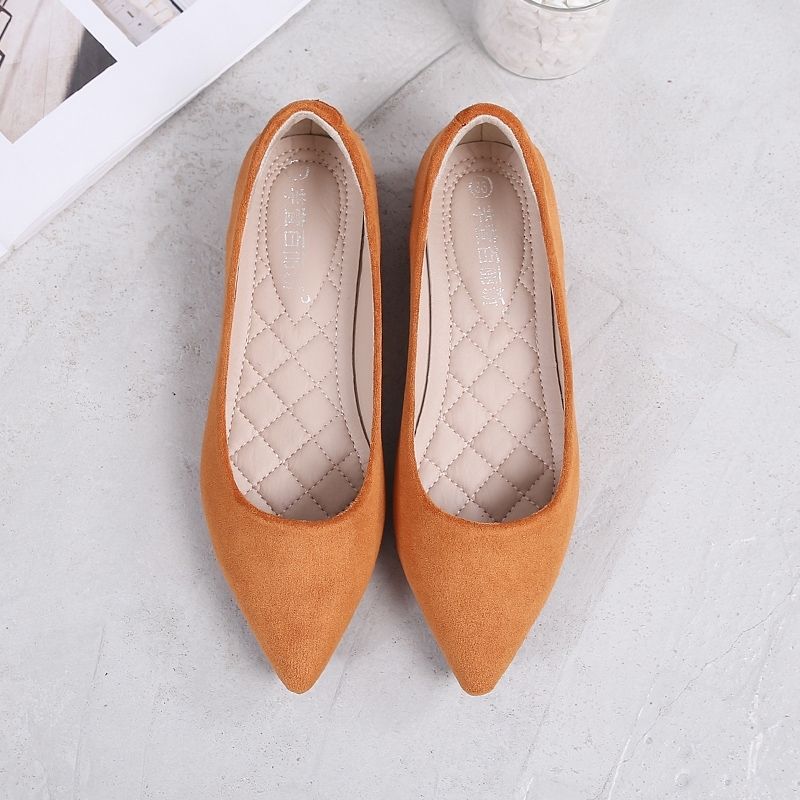 Fashion Shoes for Women Pointed Toe Office Slip-on Black Sexy Woman Flats Korean Style Shoe Luxury Brand Offer Comfortable and Elegant A