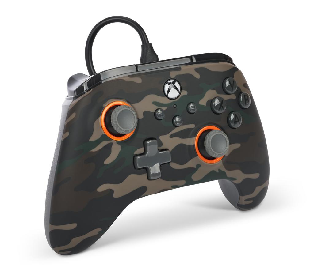 Год PowerA Advantage Проводной контроллер для Xbox Series Woodland Camo Функция двойной вибрации для Xbox Series PC Windows [2 Гарантия] XS - XS 10/11