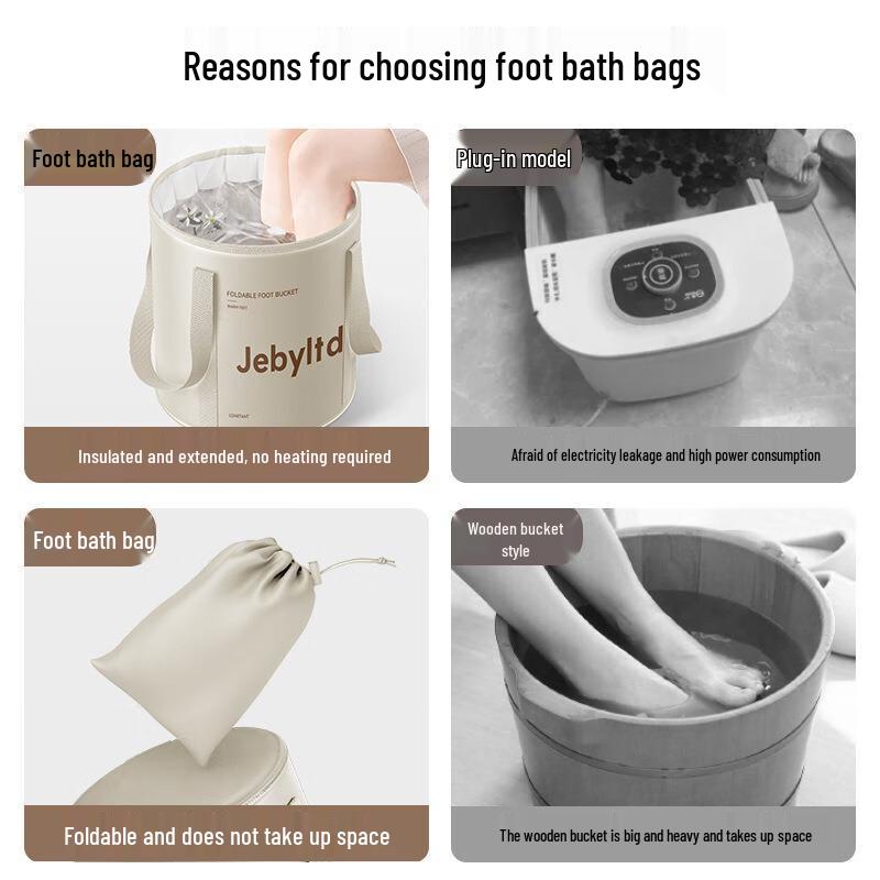 Portable Foldable Insulated Deep Foot Bath