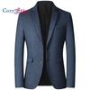 Мужские пиджаки, повседневные приталенные пиджаки с двумя пуговицами, отдельные пальто, спортивные пальто с карманами для свадьбы, выпускного вечера