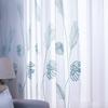 Вышитые зеленые тюлевые прозрачные шторы для гостиной, спальни, детские занавески для окон, готовые шторы Cortinas Rideaux