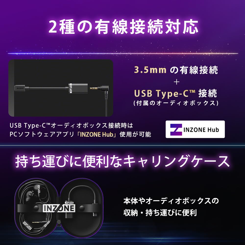 Sony INZONE E9 Gaming ALGS Developed in collaboration with with EQ presets optimized for sound Black Earphones, Black IER-G900 Certified, Fnatic,