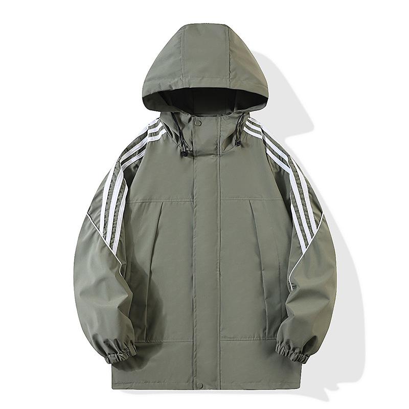 Новая штормовая куртка мужская куртка с тремя планками для активного отдыха на природе для пар одно пальто с капюшоном водонепроницаемая ветрозащитная куртка одежда для альпинизма прилив