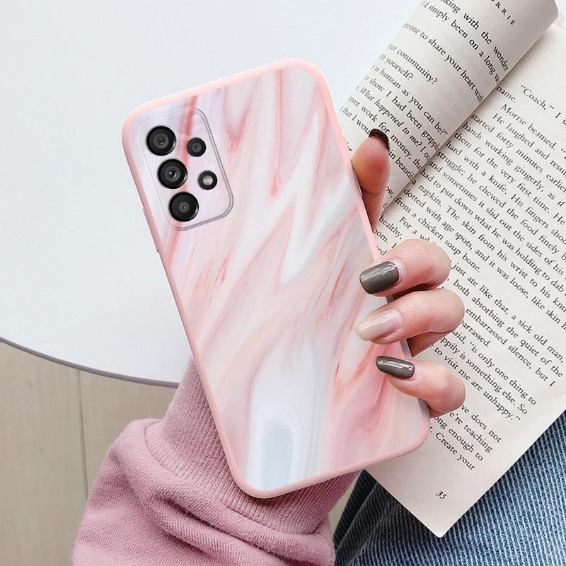 Чехол для Samsung Galaxy A53 5G A 53 Задняя крышка Защитный силиконовый Funda Модный Мраморный Каменный Текстурный Coque для Samsung A53 Capa