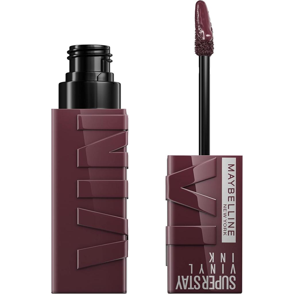 Maybelline Суперстойкая жидкая помада Superstay Vinyl Ink Fearless 4.2мл Высокий блеск Стойкий цвет Не отпечатывается 16 часов Веганский макияж