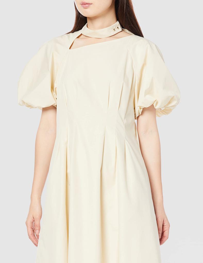 ECOPET Broad Asymmetry Shoulder Dress CWFO214059 CRM 36 [Selford] Women's