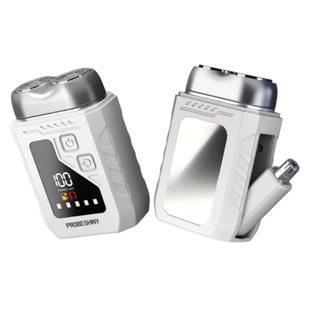 Digital Display Mini Electric Shaver 2in1 Smart Nose Hair Clipper Men's Gift