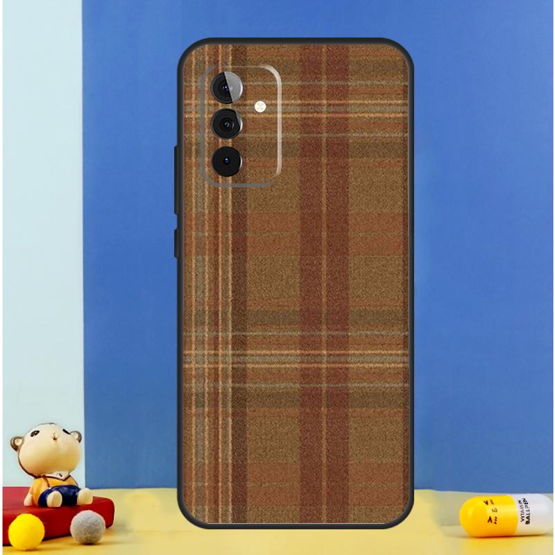 Коричневый Клетчатый Чехол Для Samsung Galaxy A52 A32 A22 A12 A13 A23 A33 A53 A51 A71 A15 A25 A14 A34 A54 Кейс