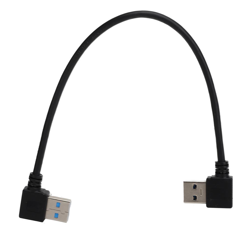 Кабель USB - USB 25 см USB3.0 Угловой 90 градусов Папа - Папа с правым изгибом Шнур для передачи данных