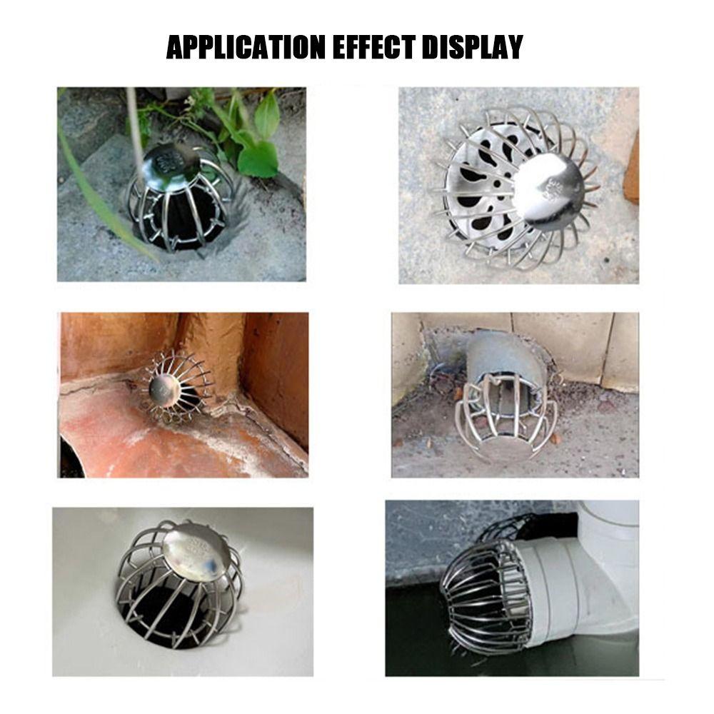 Round Balcony Drainage Cover Stainless Steel Rain Pipe Cap Drainage Plumbing Fitting