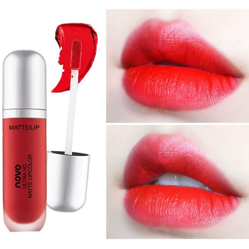 Novo Velvet Nourishing Long-Lasting Milk Tea Bean Paste Lip Mud