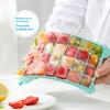 Силиконовая форма для льда с крышкой, не прилипающая, 24 ячейки для охлажденных коктейлей, съедобного желе, для хранения в морозильной камере