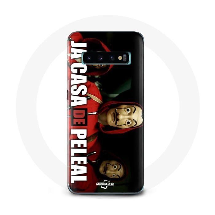 Coque pour Samsung Galaxy S10 plus La casa de papel Le masque dali