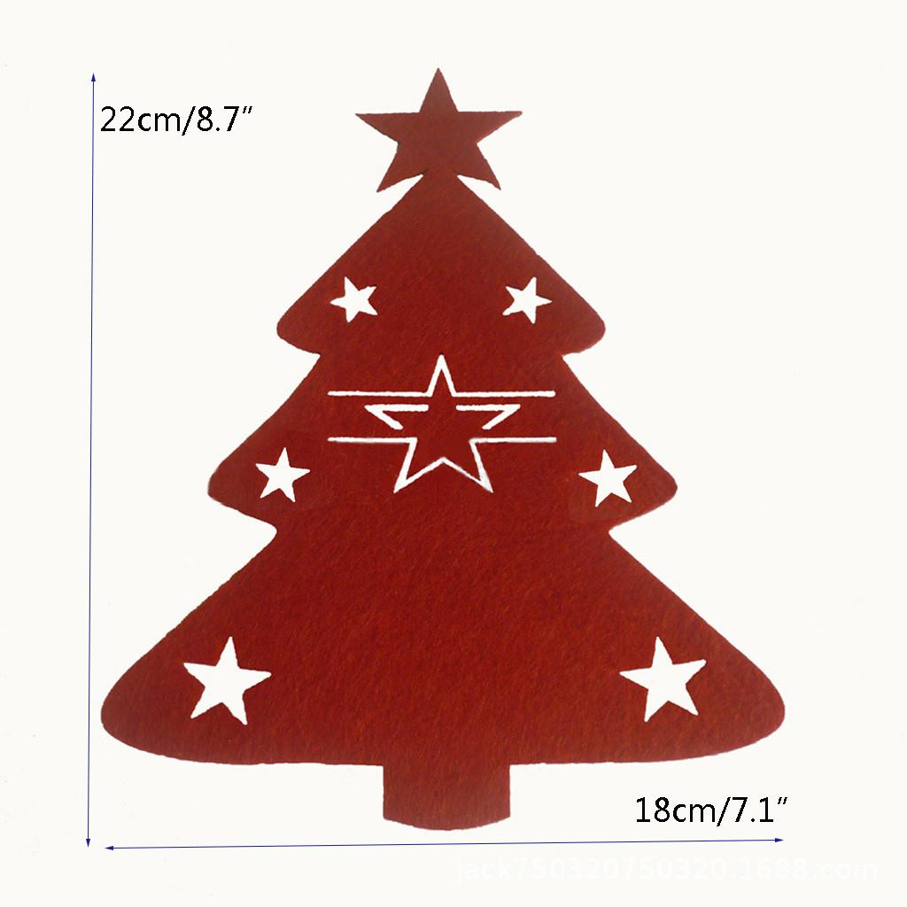 4 шт. новые столовые приборы для рождественской елки, нож и вилка, украшение для стола