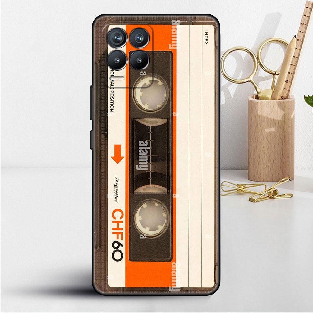 Magnetic Radio Tape Cassette Case For Realme 8 C21y GT Neo 2 3 8i C21 7 C11 6 C12 C35 C3 GT 9 Pro C12 Silicone TPU Phone Cover