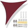 5x5x5/3x3x3M/2x2x2M Waterproof Triangle Sun Shade Sail Canopy For Outdoor Garden Patio Backyard Camping Tents Pool Shade Cloth