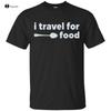 I Travel For Food Mark Wiens Unisexs Short Sleeve Tshirt Black Cotton Tee Funny