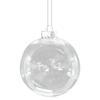 Прозрачный круглый шар для рождественской вечеринки, дома, подвесной елочный декор, подвесной декор