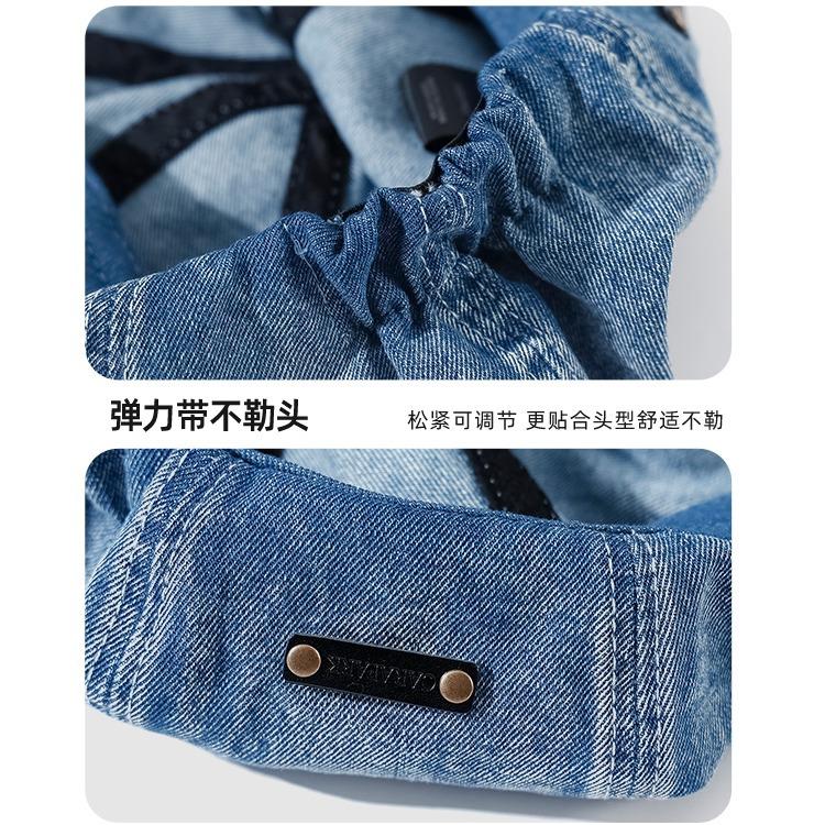 White Deer Cowboy Beret Women's Summer Deepens Big Head Circumference Retro Octagonal Painter Hat Versatile and Shows Small Face