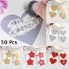 Love Heart Shape Scratch Coating Stickers Self-adhesive Scratch Card Sticker Multifunctional Labels