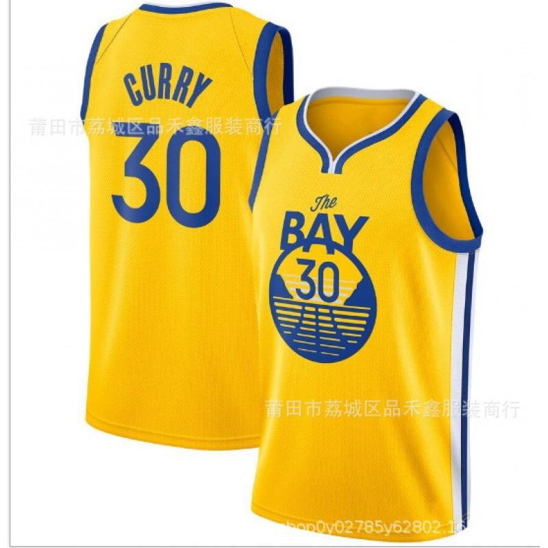 Golden State Warriors 30 Curry 11 Thompson Basketball Jersey Breathable Fan Sportswear