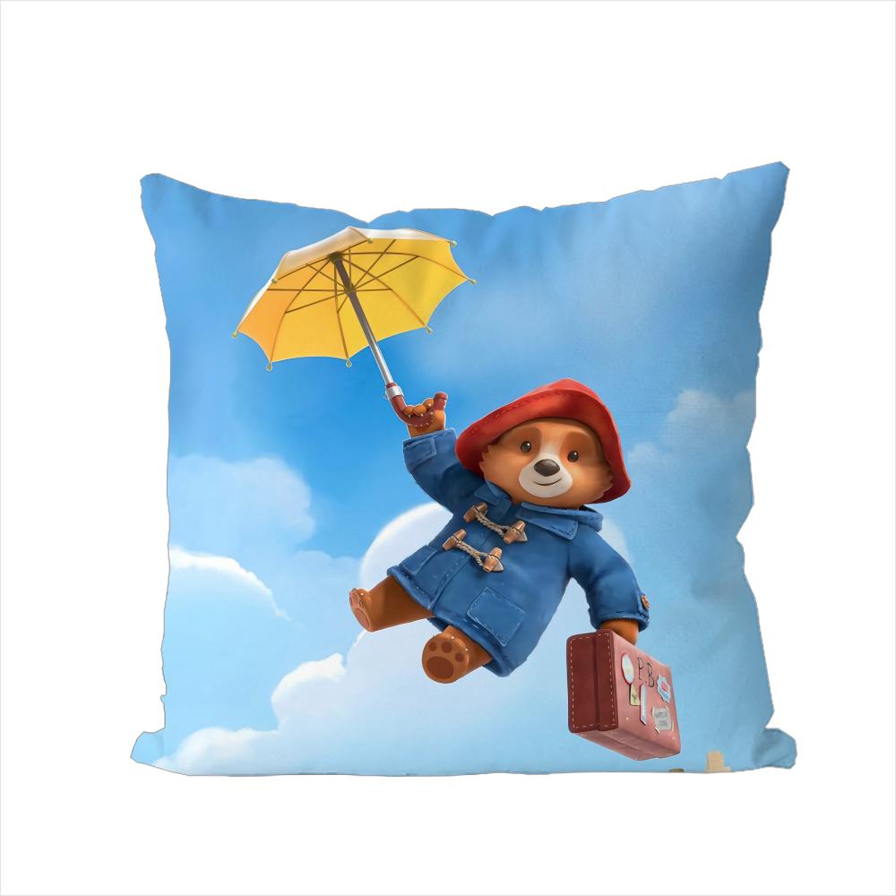 Paddington Brown Pillow Case For Car Sofa Decorative Home Doublesided Print Plush Square Throw Pillow Cushion Cover