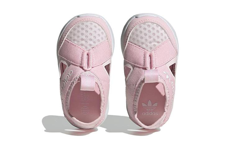 Adidas Originals 360 Sandals Elastic Band Children's Sandals Pink White Kids' FZ5617