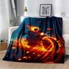 2026 New Marvel Horror Ghost Rider Cartoon Gift Soft Blanket,Soft Throw Blanket for Home Bedroom Bed Sofa Picnic Child Cover Kid