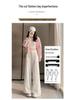 Summer 2026 Women's Trendy Wide-Leg High-Waisted Cropped Pants: Petite, Loose, and Slimming Drapey Style.