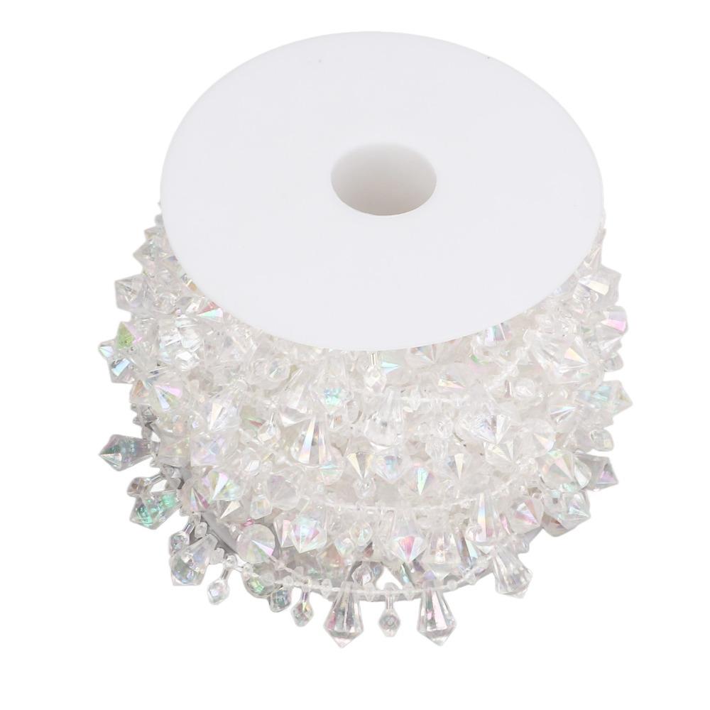 1pcs Diamond-Shaped Crystal Beads Chain Clear Crystal Acrylic Beads Chain Sewing Craft