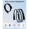 Magtame type c cable silicon material Magnetic attraction prevents tangling type-c cable PD60W fast charging ctoc cable 480Mbps data transfer