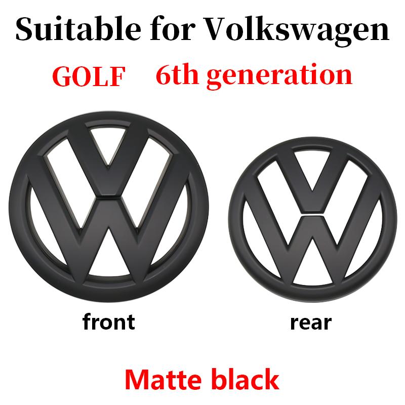 Car Front Grille Rear Trunk Emblem Lid Cover Logo Sticker Badge Decoration Accessories For Volkswagen VW Golf 6 MK6 2009-2012 zl6