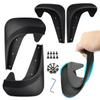 Universal Car Mud Flaps No Drilling Mudguards Mudflaps With Hardware Kits No Drilling 4pcs Flexible Mudflaps Dirty Fenders For