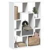 VidaXL Bookcase White 63x20x90 Cm Engineered Wood, Shelf, Storage Shelf, Book Holder, Bookshelf, 858138