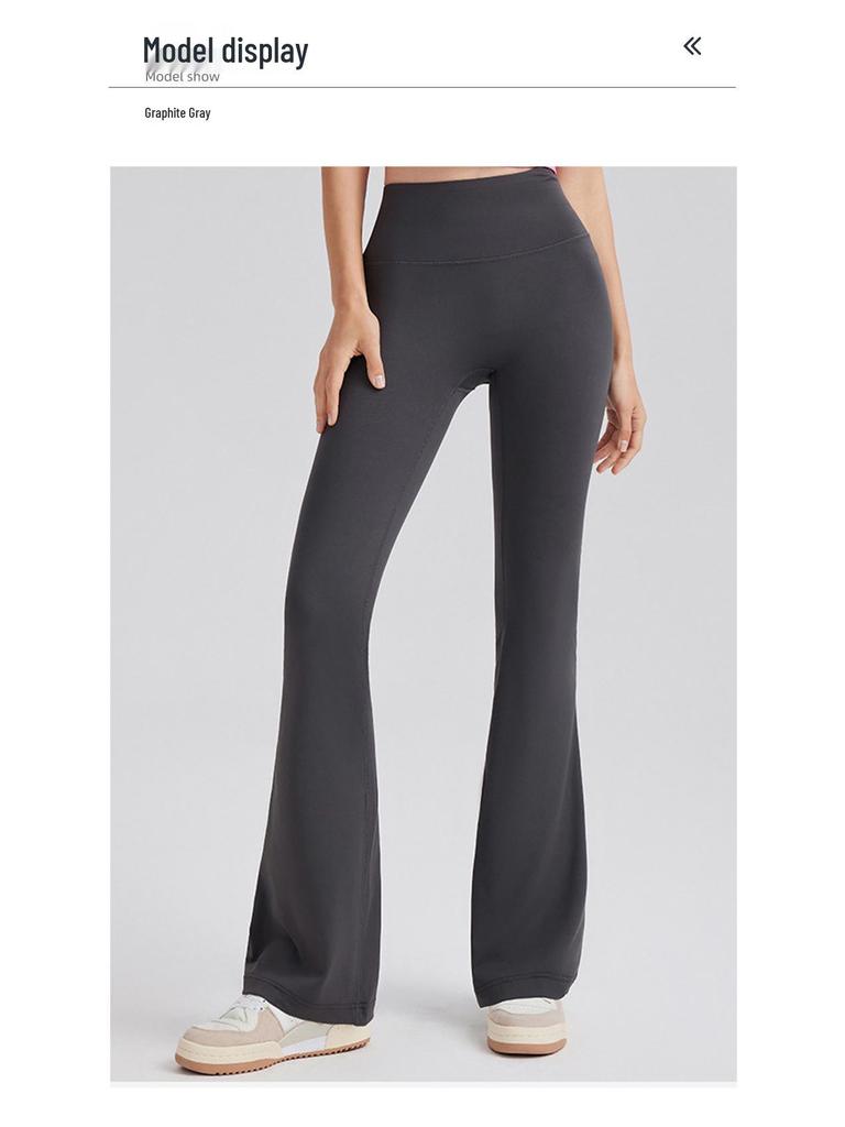 High-Waisted Tummy Control Flared Yoga Pants for Running & Pilates