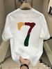 Unisex T-shirt Printed Pattern English Men's Casual Short Sleeve T-Shirt