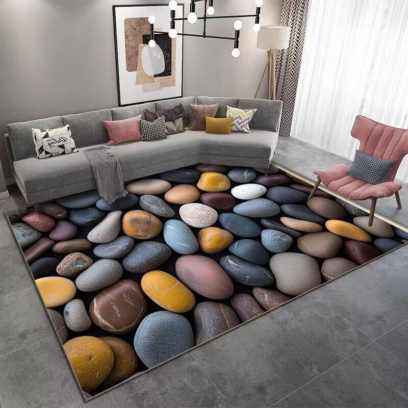 Ковер в стиле европейской мостовой, цветной, для гостиной, под диван, для спальни, прикроватный, для кабинета, для кухни, коврик у входной двери, нескользящий, современный декор