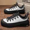 Fashion Breathable Outdoor Men's Sneakers Summer Leather Man Casual Shoes Retro Men Sports Walking Shoes Comfy Hiking Footwear Trainers