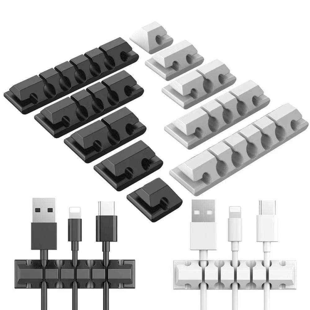 Силиконовый органайзер для USB-кабеля, зажимы для автомобиля, домашнего офиса, рабочего стола, устройство для аккуратного управления проводами, держатель для кабеля, сматывающее устройство для мыши и клавиатуры