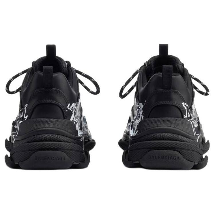(WMNS) Balenciaga Triple S DIY Металл 'Черно-белый' Женские 524039W2FAY1090