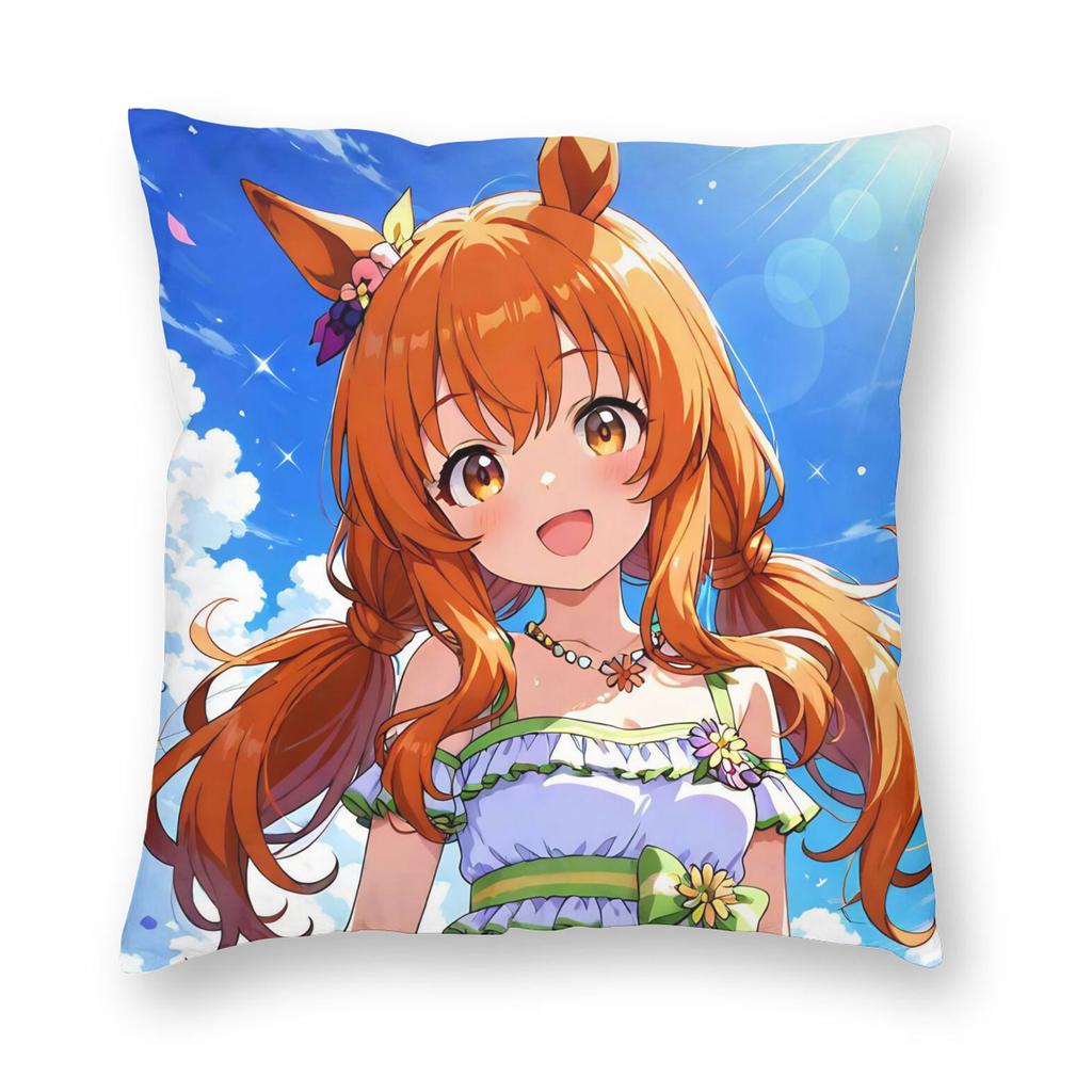 Umamusume Pretty Derby Мультяшная Наволочка Печать Полиэстер Чехол для Подушки Декорации Чехол для Подушки Сиденье Прямая Доставка
