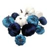 12 Pcs Velvet Foam Pumpkins Simulated Soft Reusable Ultra-light Fall Harvest Thanksgiving Halloween Decoration