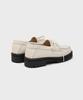 Firenze Atelier [Vibram] Стандартная Повседневная Подошва Лоферы 5099 [Кремовый Emboss]